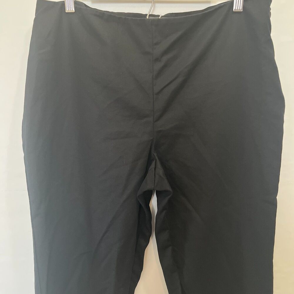 Vince Camuto Pants Womens Sz 14 Black Cotton Mid Rise Flat Front